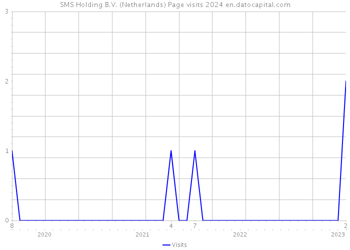 SMS Holding B.V. (Netherlands) Page visits 2024 