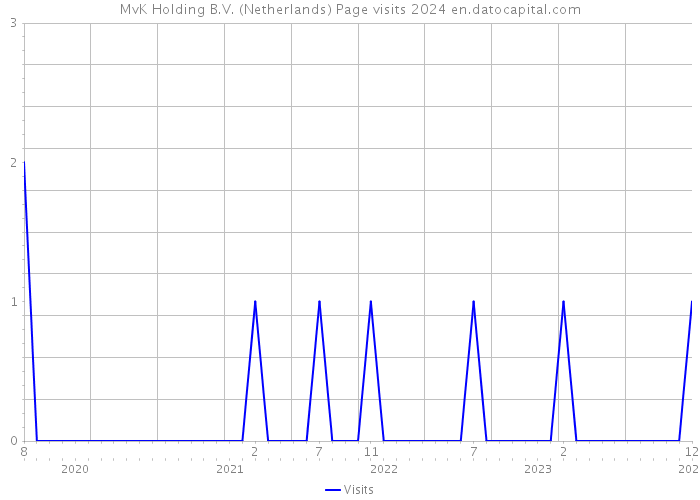 MvK Holding B.V. (Netherlands) Page visits 2024 