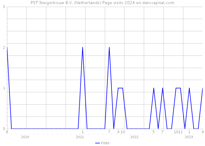 PST Steigerbouw B.V. (Netherlands) Page visits 2024 