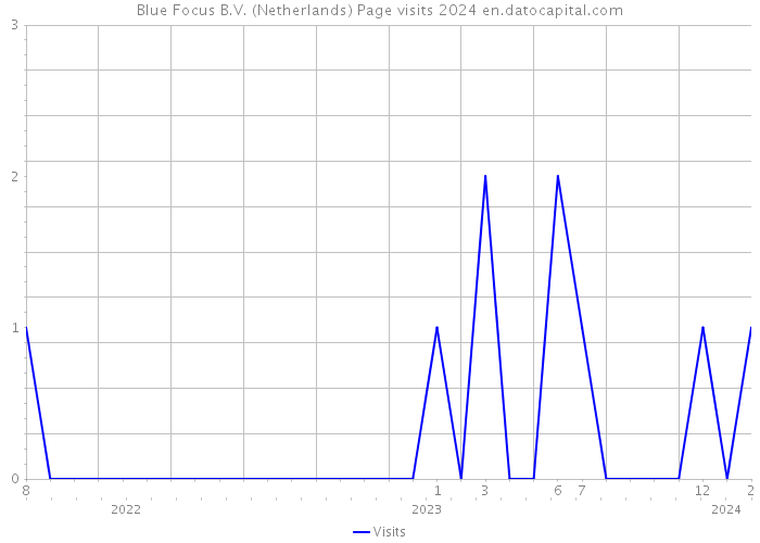 Blue Focus B.V. (Netherlands) Page visits 2024 