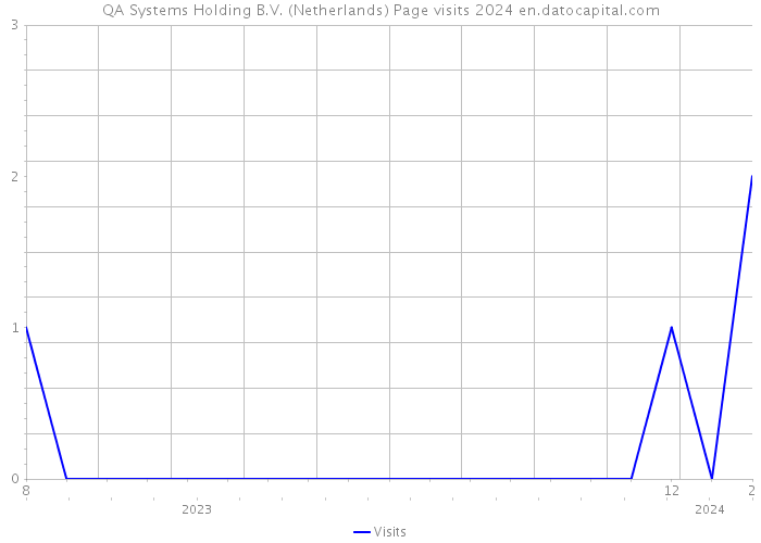 QA Systems Holding B.V. (Netherlands) Page visits 2024 