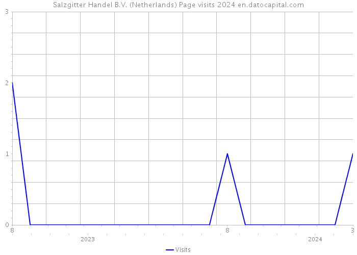 Salzgitter Handel B.V. (Netherlands) Page visits 2024 
