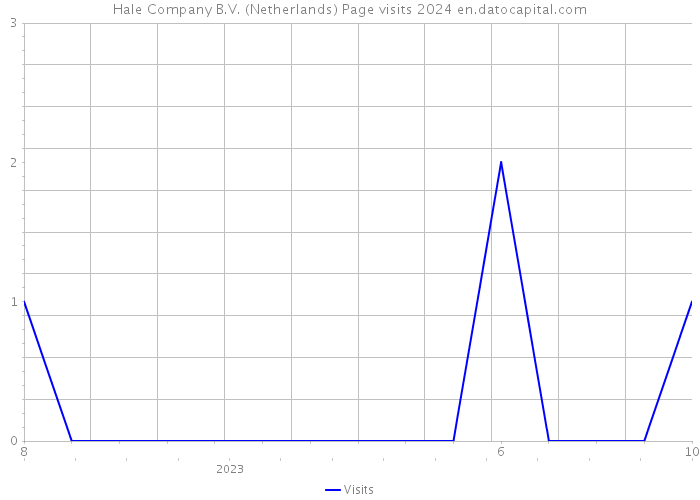 Hale Company B.V. (Netherlands) Page visits 2024 