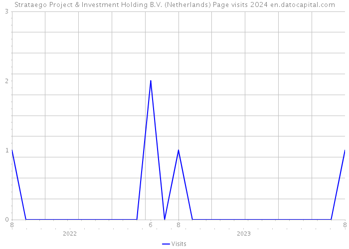 Strataego Project & Investment Holding B.V. (Netherlands) Page visits 2024 