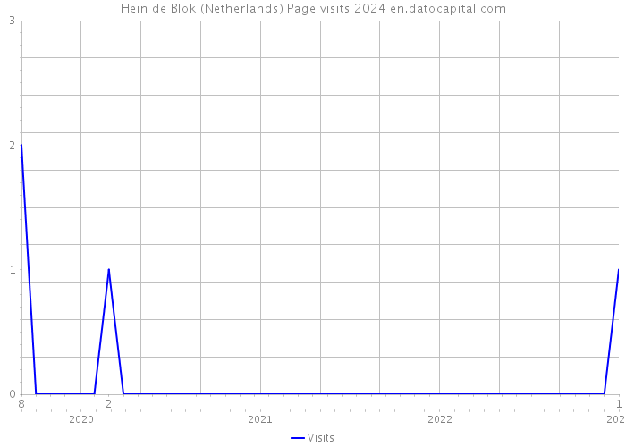 Hein de Blok (Netherlands) Page visits 2024 