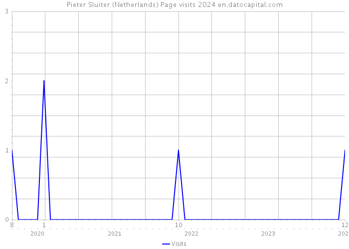 Pieter Sluiter (Netherlands) Page visits 2024 