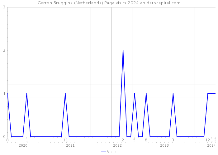 Gerton Bruggink (Netherlands) Page visits 2024 