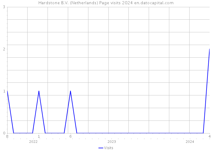 Hardstone B.V. (Netherlands) Page visits 2024 