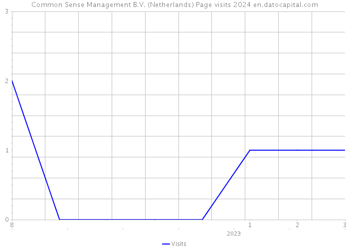 Common Sense Management B.V. (Netherlands) Page visits 2024 