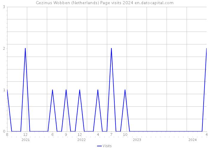 Gezinus Wobben (Netherlands) Page visits 2024 