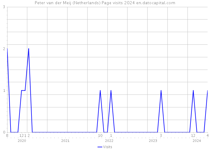Peter van der Meij (Netherlands) Page visits 2024 