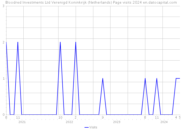 Bloodred Investments Ltd Verenigd Koninkrijk (Netherlands) Page visits 2024 