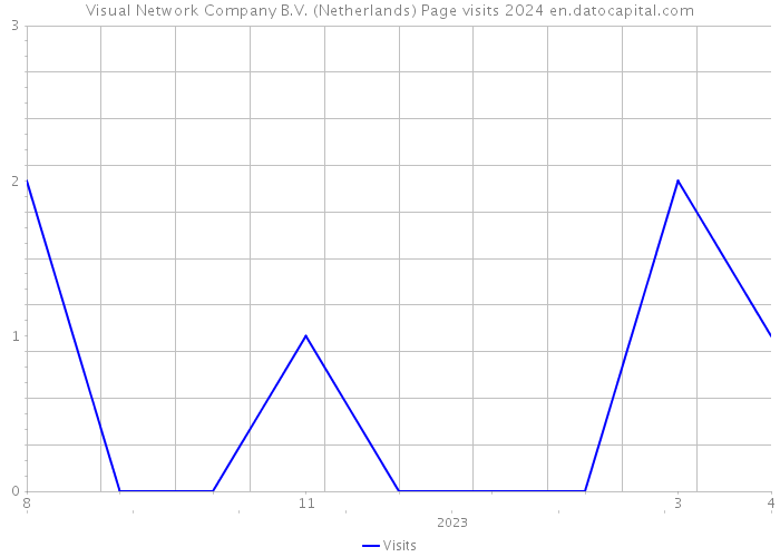 Visual Network Company B.V. (Netherlands) Page visits 2024 