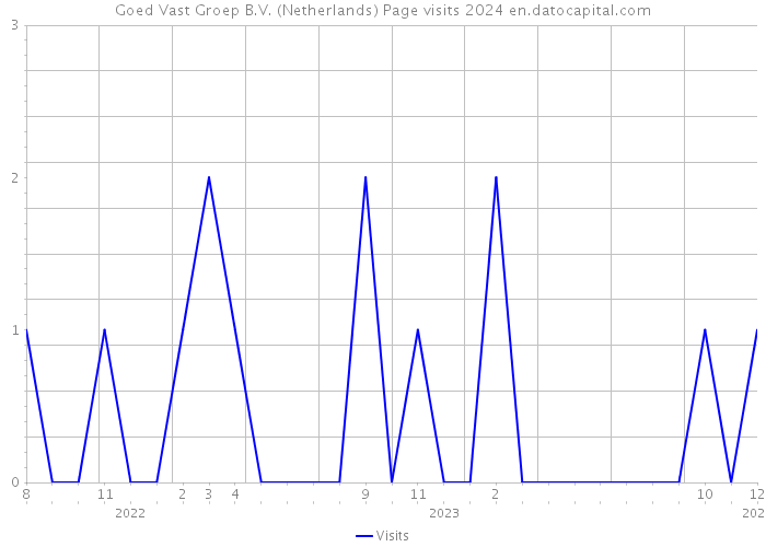 Goed Vast Groep B.V. (Netherlands) Page visits 2024 