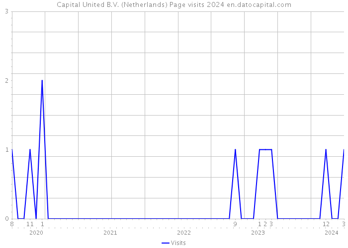 Capital United B.V. (Netherlands) Page visits 2024 