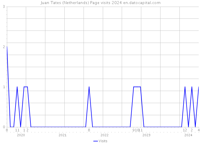Juan Tates (Netherlands) Page visits 2024 