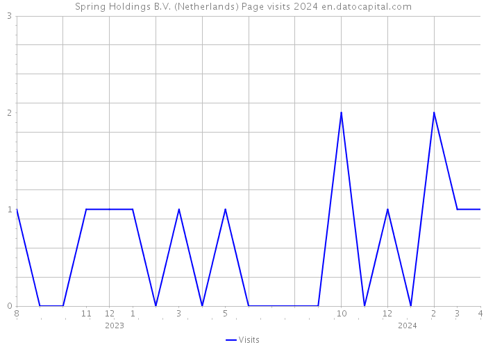 Spring Holdings B.V. (Netherlands) Page visits 2024 