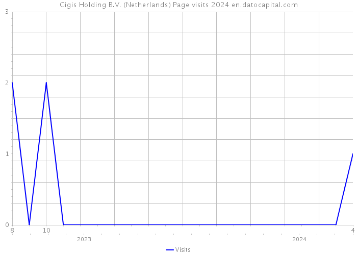 Gigis Holding B.V. (Netherlands) Page visits 2024 