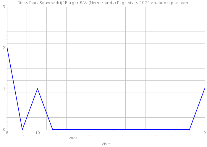Rieks Paas Bouwbedrijf Borger B.V. (Netherlands) Page visits 2024 