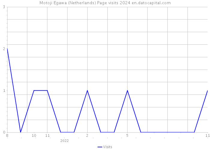 Motoji Egawa (Netherlands) Page visits 2024 