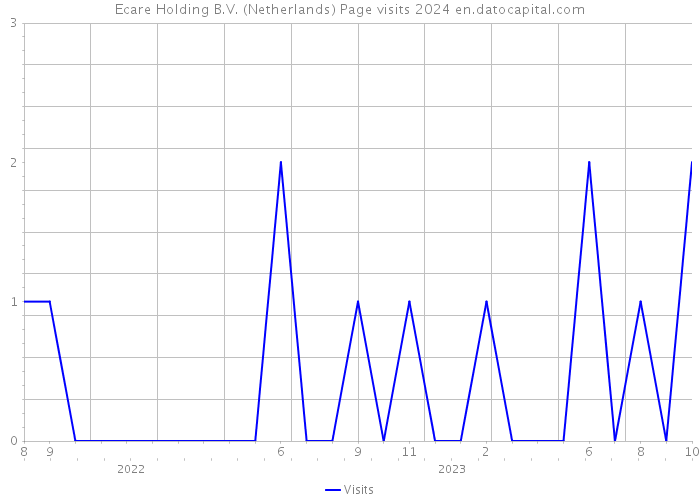 Ecare Holding B.V. (Netherlands) Page visits 2024 