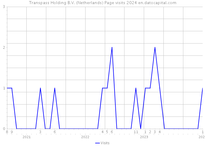 Transpass Holding B.V. (Netherlands) Page visits 2024 