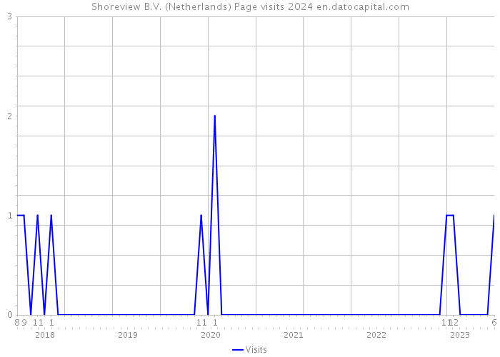 Shoreview B.V. (Netherlands) Page visits 2024 