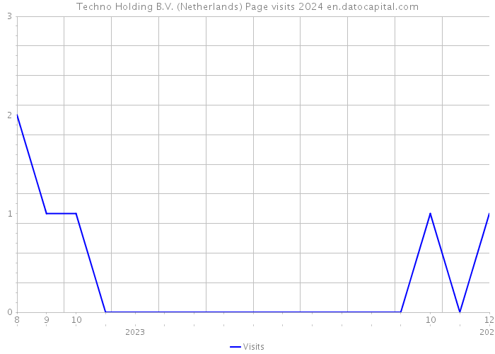 Techno Holding B.V. (Netherlands) Page visits 2024 