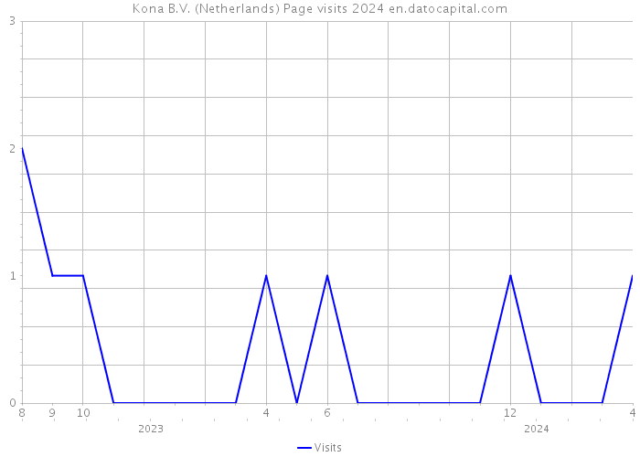 Kona B.V. (Netherlands) Page visits 2024 
