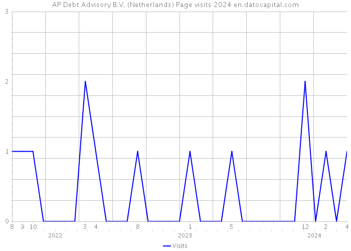AP Debt Advisory B.V. (Netherlands) Page visits 2024 