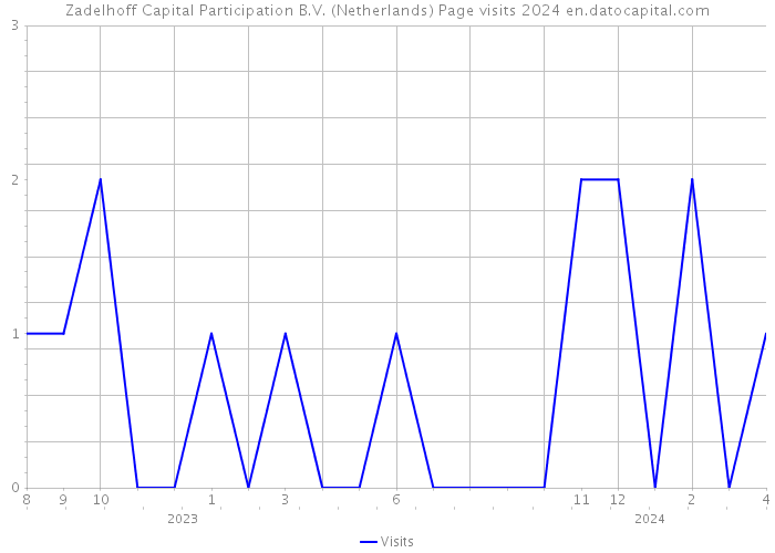 Zadelhoff Capital Participation B.V. (Netherlands) Page visits 2024 