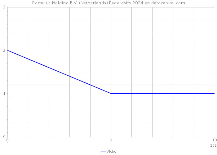 Romulus Holding B.V. (Netherlands) Page visits 2024 