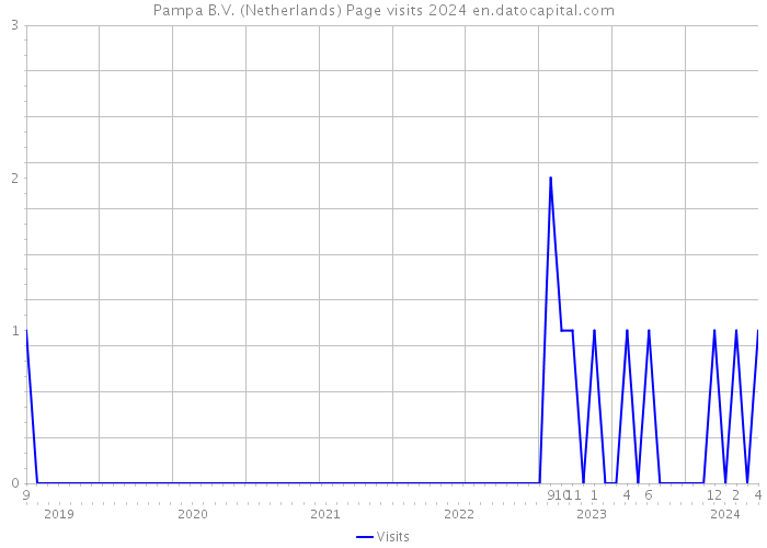 Pampa B.V. (Netherlands) Page visits 2024 