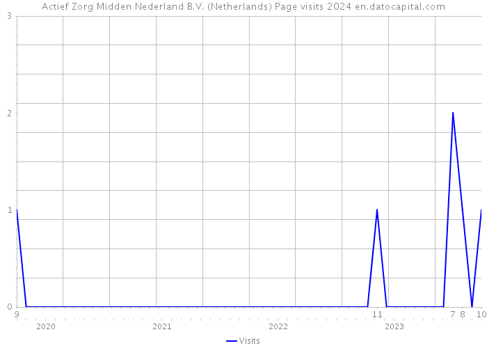 Actief Zorg Midden Nederland B.V. (Netherlands) Page visits 2024 