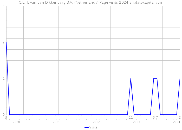 C.E.H. van den Dikkenberg B.V. (Netherlands) Page visits 2024 
