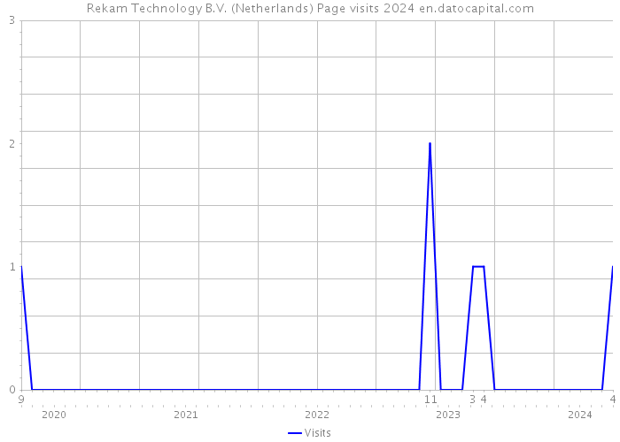 Rekam Technology B.V. (Netherlands) Page visits 2024 