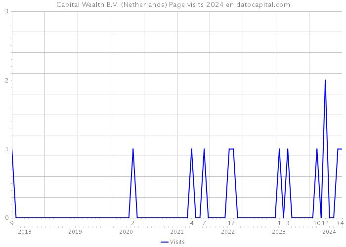 Capital Wealth B.V. (Netherlands) Page visits 2024 