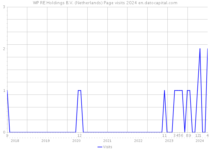 WP RE Holdings B.V. (Netherlands) Page visits 2024 