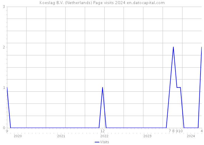 Koeslag B.V. (Netherlands) Page visits 2024 