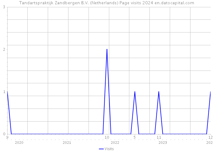 Tandartspraktijk Zandbergen B.V. (Netherlands) Page visits 2024 