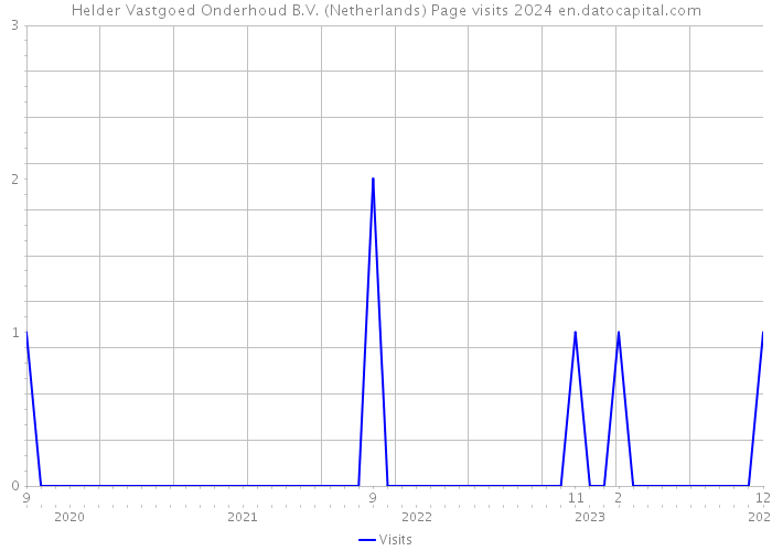 Helder Vastgoed Onderhoud B.V. (Netherlands) Page visits 2024 