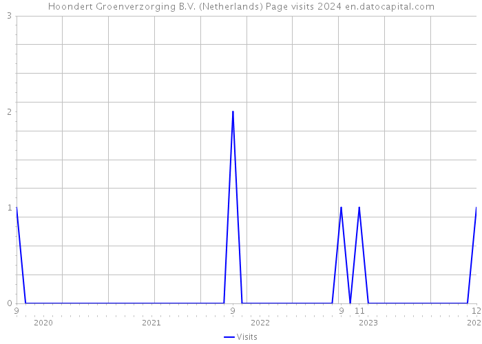 Hoondert Groenverzorging B.V. (Netherlands) Page visits 2024 