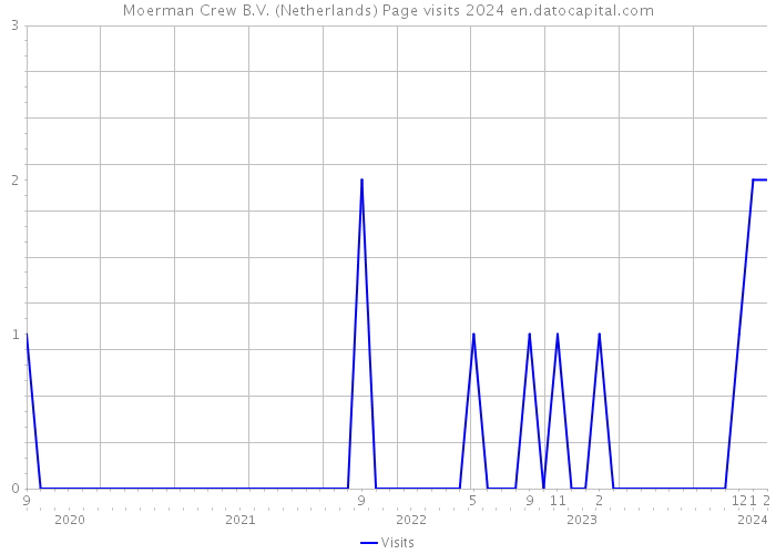 Moerman Crew B.V. (Netherlands) Page visits 2024 