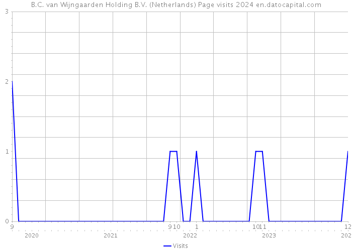 B.C. van Wijngaarden Holding B.V. (Netherlands) Page visits 2024 