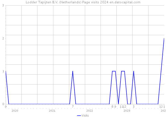 Lodder Tapijten B.V. (Netherlands) Page visits 2024 