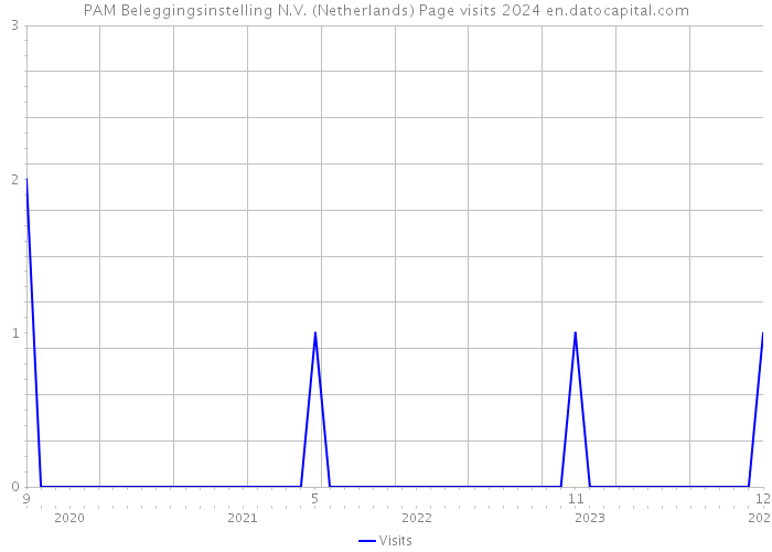 PAM Beleggingsinstelling N.V. (Netherlands) Page visits 2024 