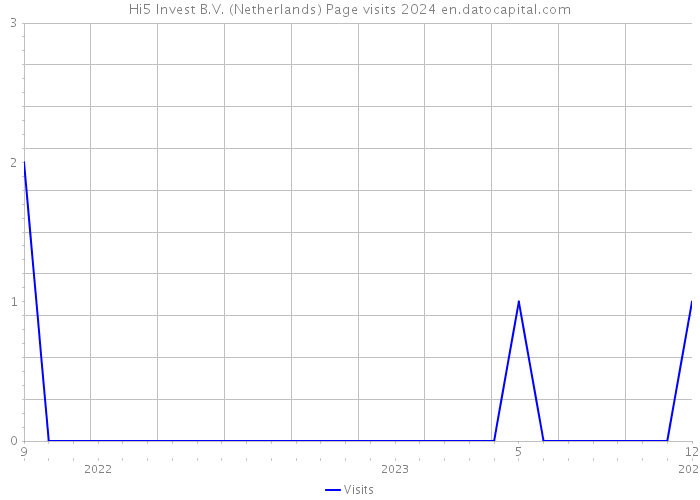 Hi5 Invest B.V. (Netherlands) Page visits 2024 