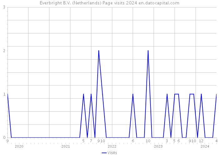 Everbright B.V. (Netherlands) Page visits 2024 