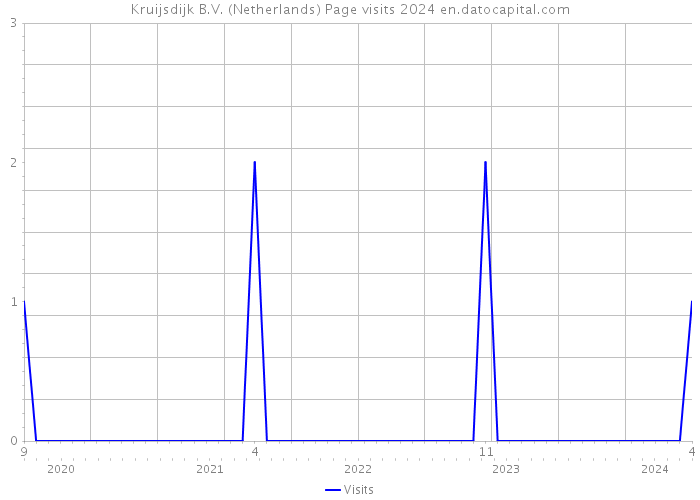 Kruijsdijk B.V. (Netherlands) Page visits 2024 