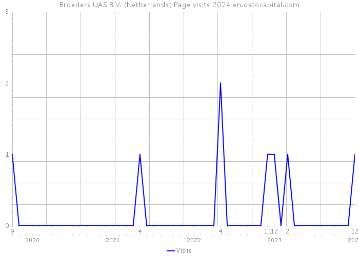 Broeders UAS B.V. (Netherlands) Page visits 2024 